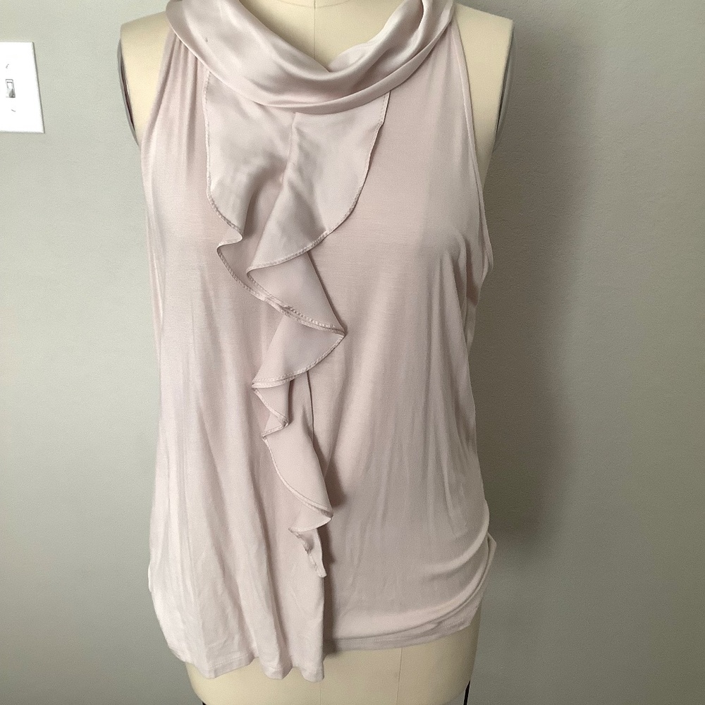 XL ruffle top cream